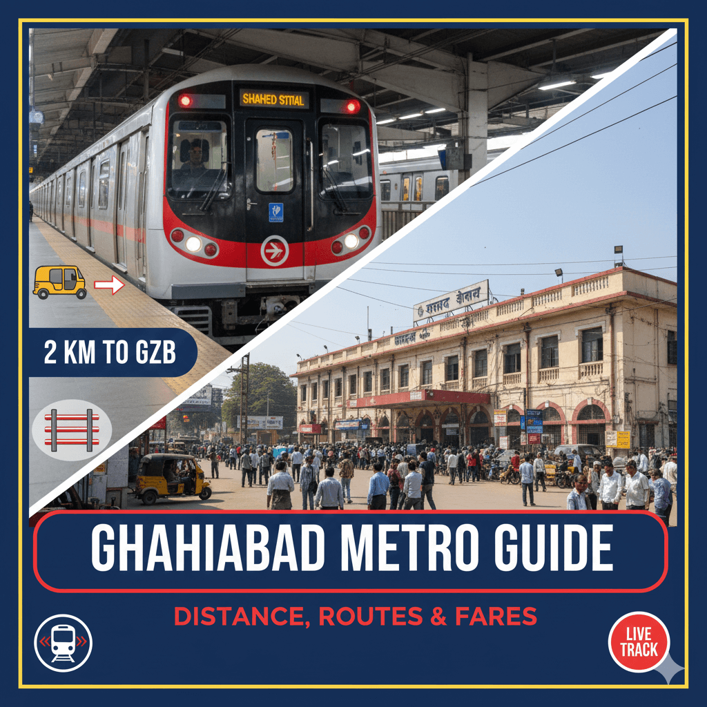 Nearest Metro Station to Ghaziabad Railway Station: