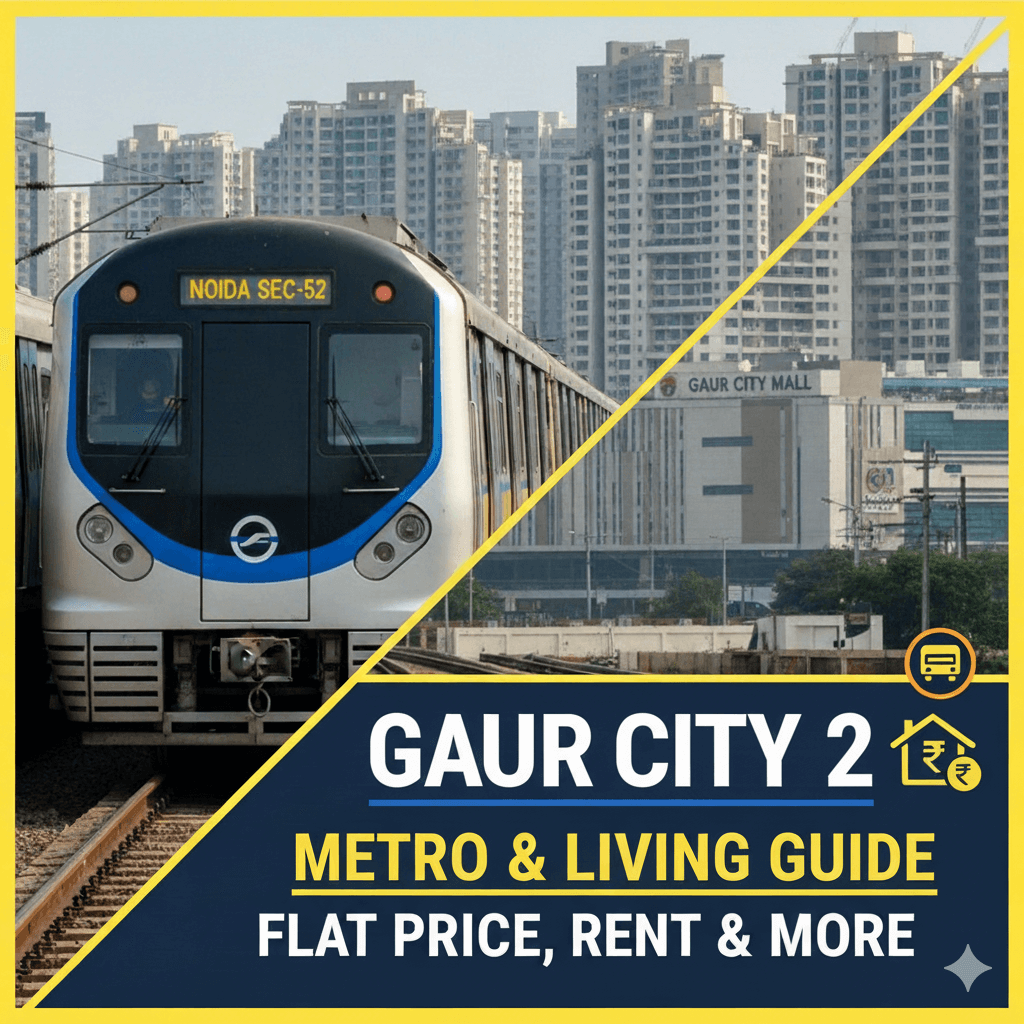 Gaur City 2 Nearest Metro: Flat Price, Rent & Airport Guide for Noida Extension