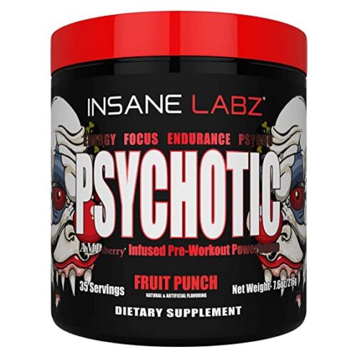 Insane Labz Psychotic Pre-Workout Powder | 35 Servings | Extreme Energy & Psycho Focus | High Stimulant Power House