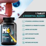 MuscleBlaze MB-Vite Daily Multivitamin (60 Tablets) | With 51 Ingredients & 6 Blends, Vitamins & Minerals, Prebiotic & Probiotics, Amino Acid Blends | For Energy, Stamina & Recovery