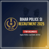 🚨 Bihar Police SI Recruitment 2025: Apply Now for 1799 Sub-Inspector Posts!